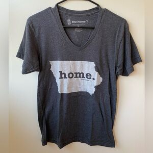 The Home T Gray Iowa T-Shirt